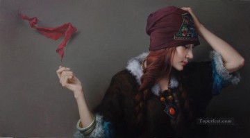 印象記憶中国人の女の子 Oil Paintings